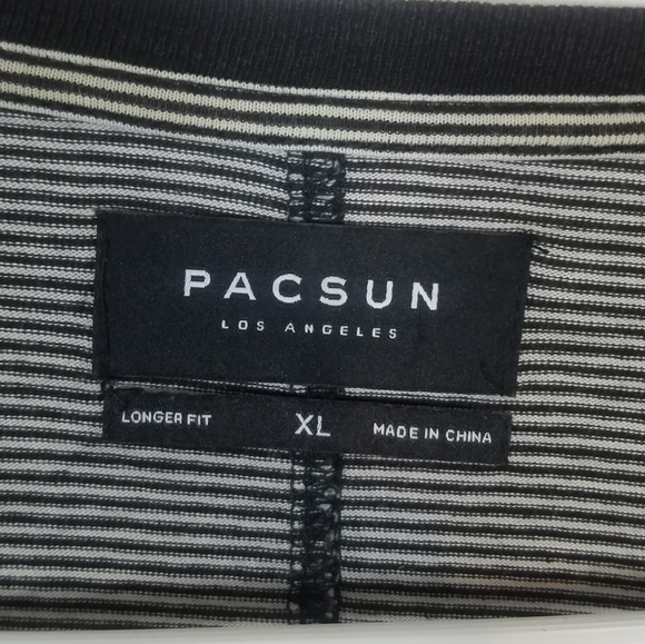 Pacsun longerfit striped long sleeve tunic t-shirt - Picture 4 of 5